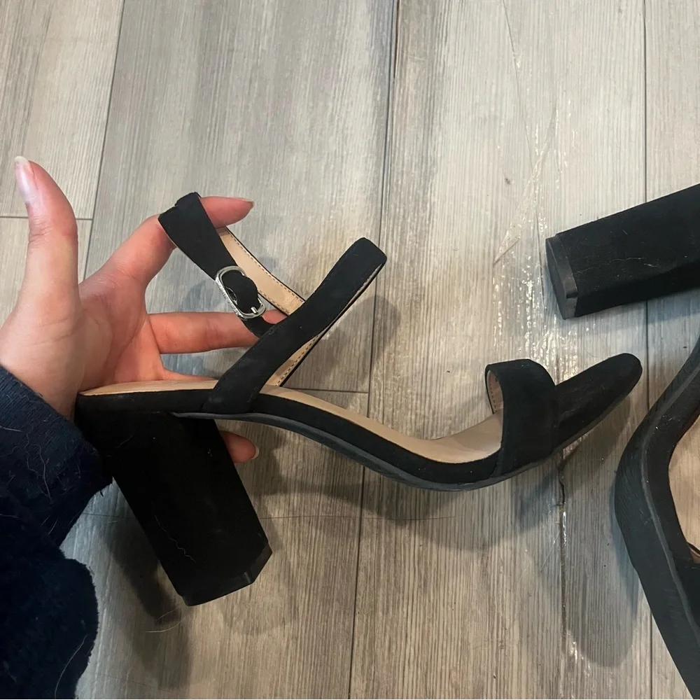 BP Black Strappy Heels - Picture 4 of 6